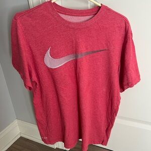 Nike Men's Dri-Fit Red T-Shirt